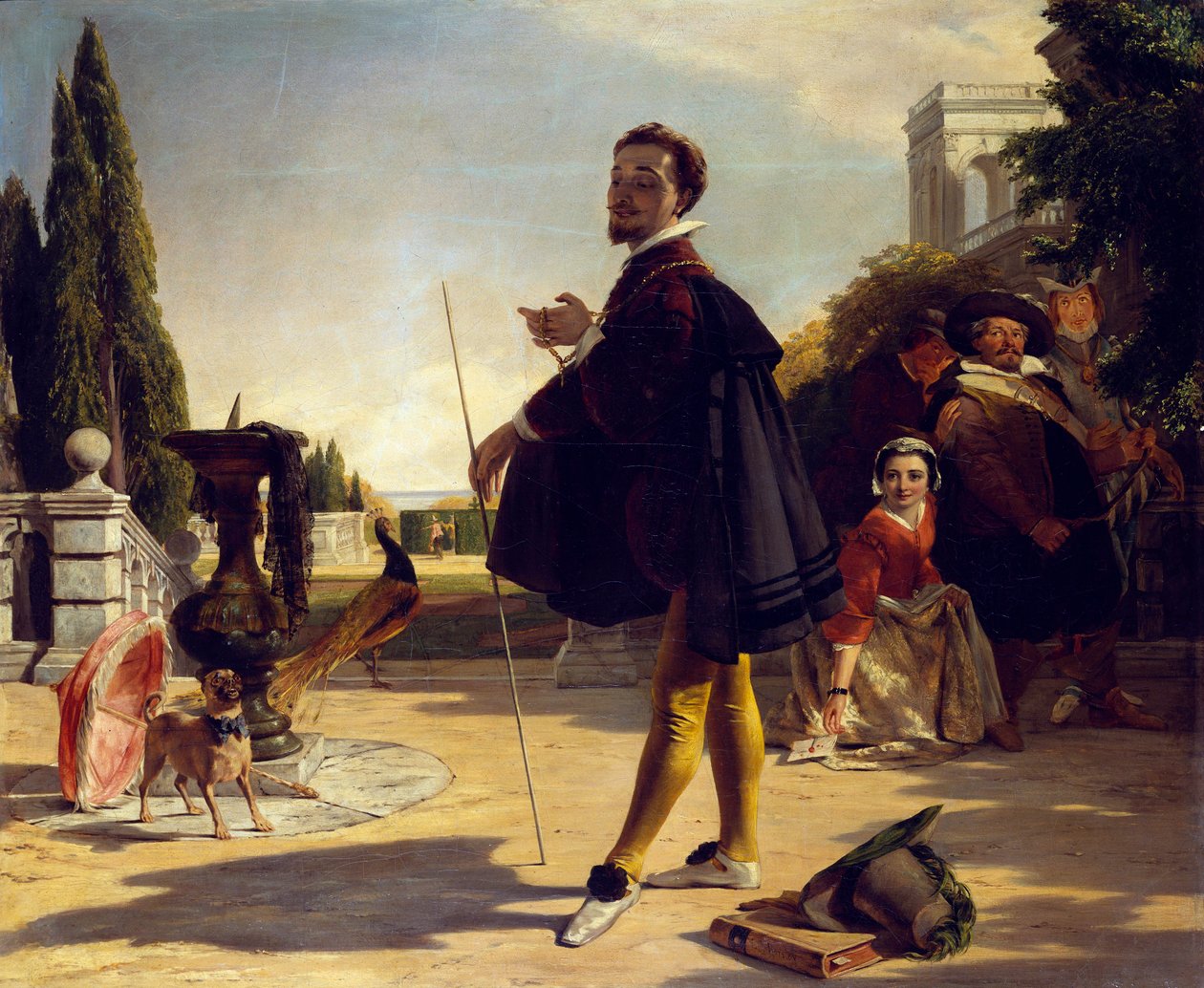 Shakespeare, Twelfth Night, Act II, Scene V af John Callcott Horsley