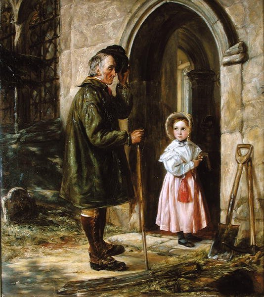 Kontrasten: Ungdom og Alder af John Callcott Horsley