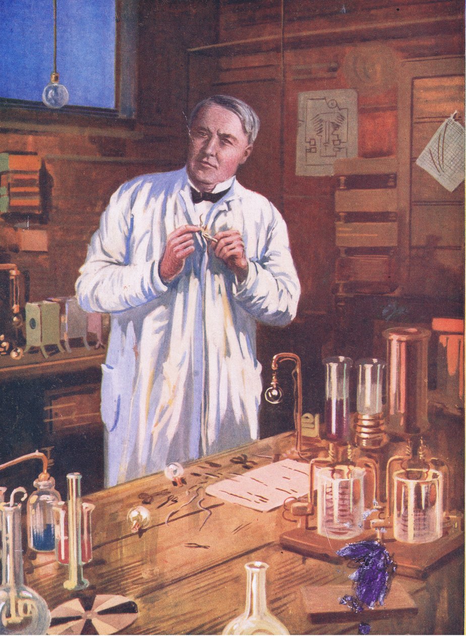 Edison: Opfindelsernes troldmand, illustration fra Cassells Romance of Famous Lives
