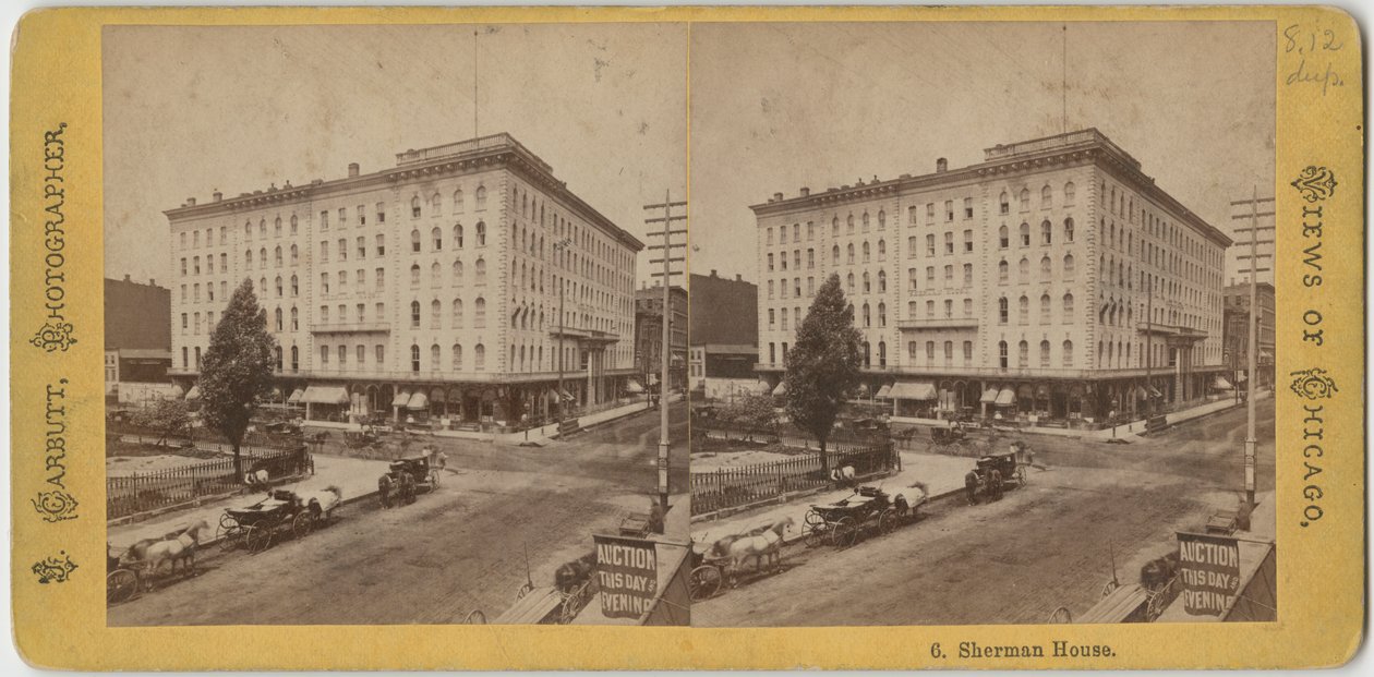 Sherman House, ca. 1865 af John Carbutt