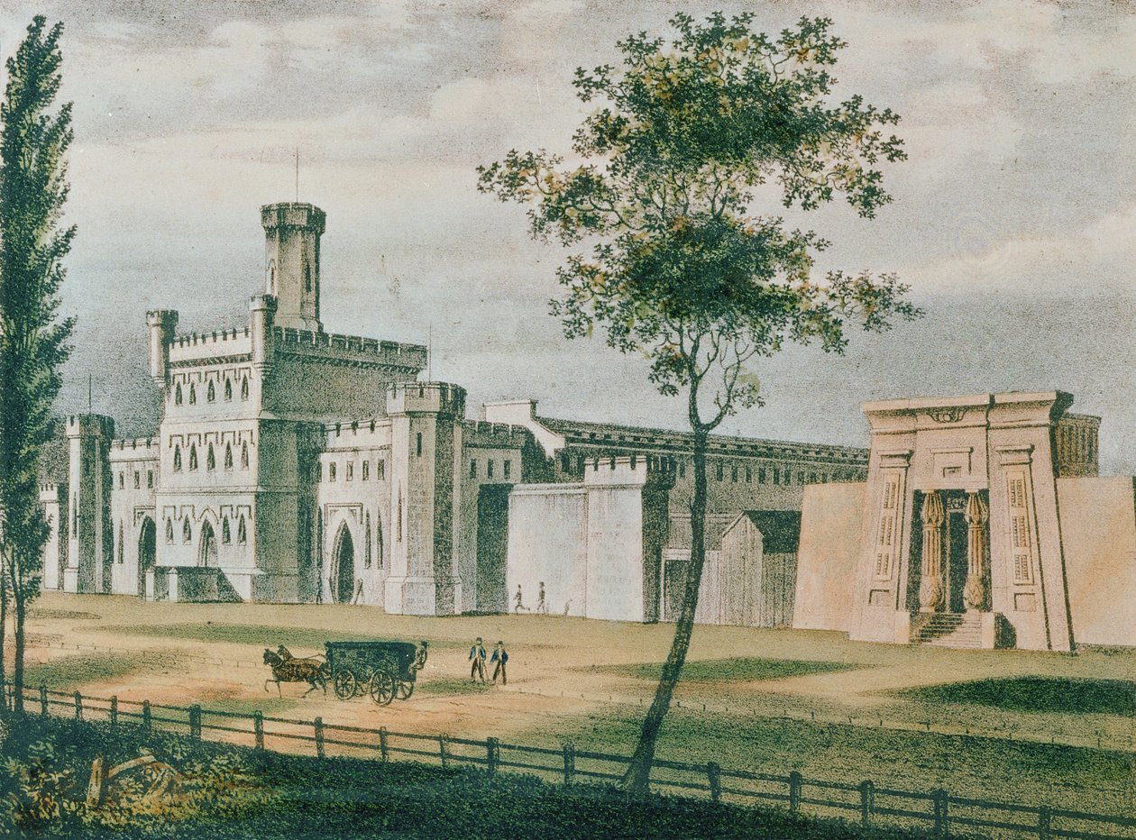 Moyamensing fængsel, Philadelphia, 1840 af John Caspar Wild