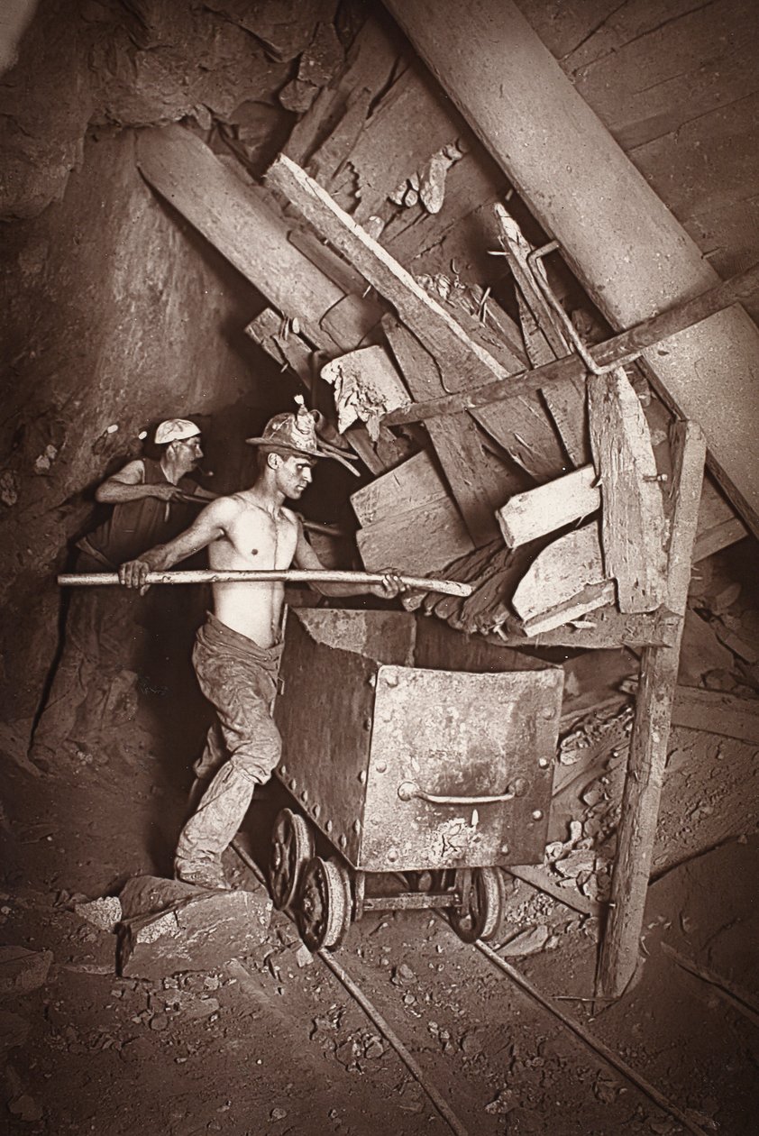 En mølle ved 412, Dolcoath mine, illustration fra 