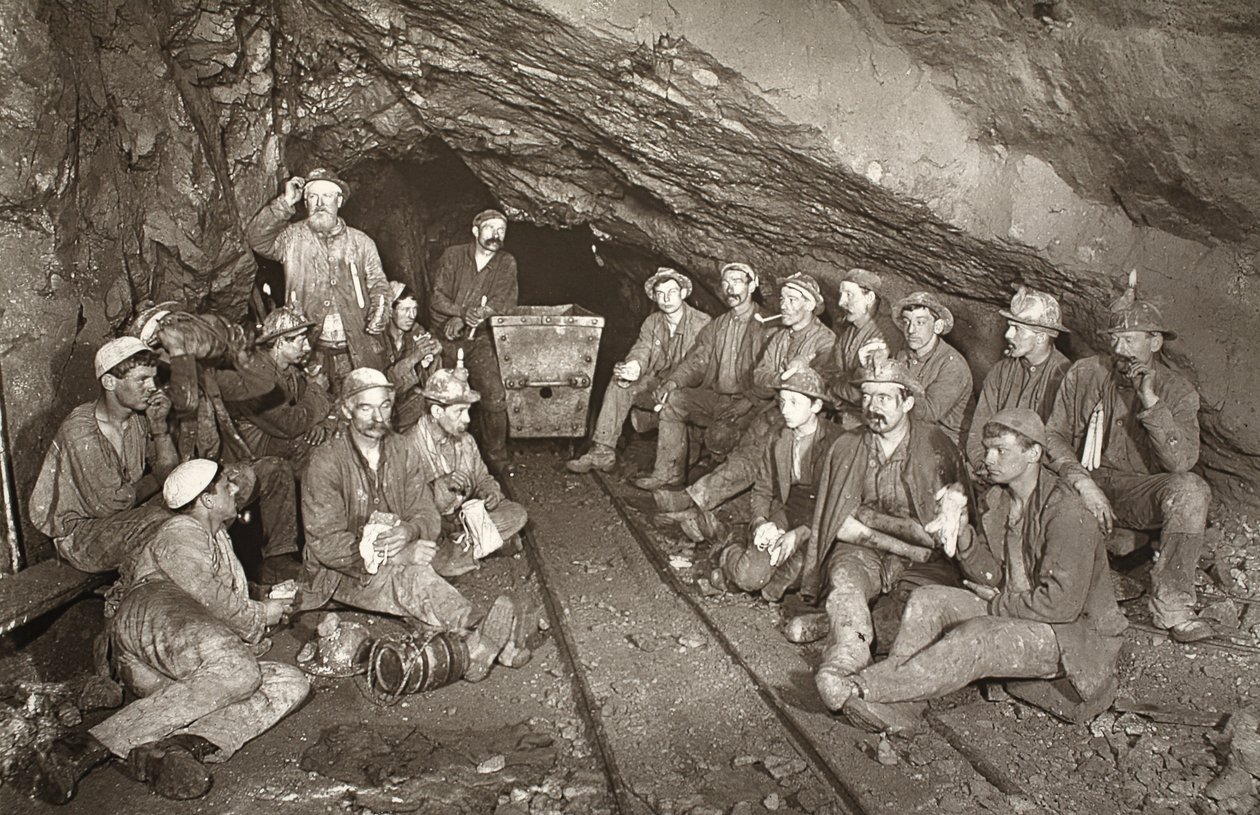 "Croust time", East Pool mine, illustration fra 