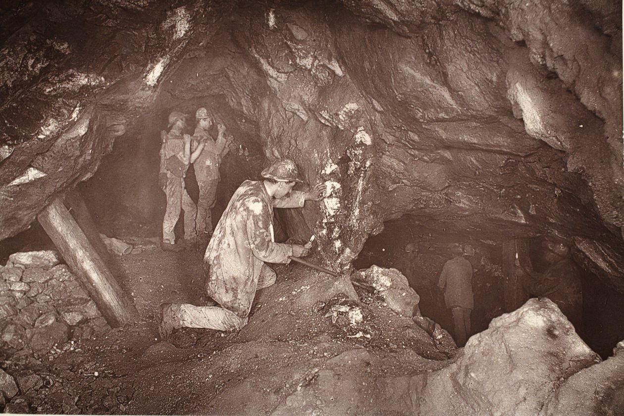 Heave, ser øst, Blue Hills mine, illustration fra 