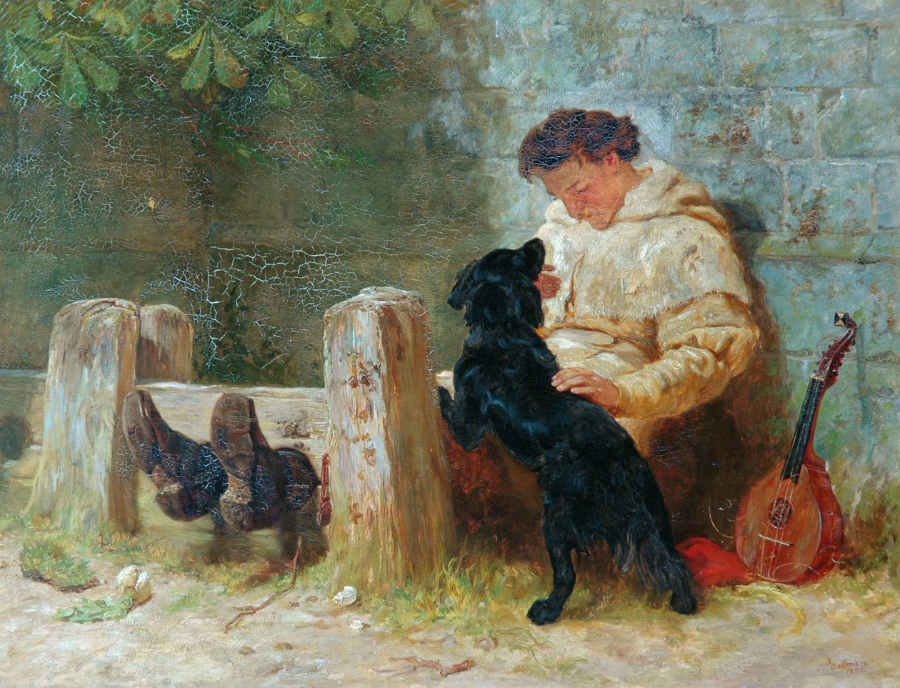 Hans eneste Ven, 1875 af John Charles Dollman