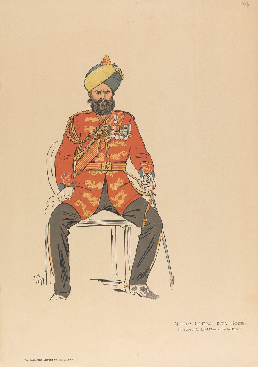 Officer Central India Horse af John Charlton