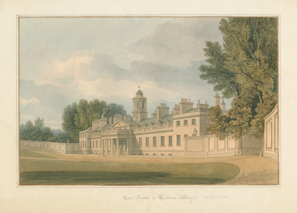 Bedfordshire - Woburn Abbey, 1824 af John Chessell Buckler