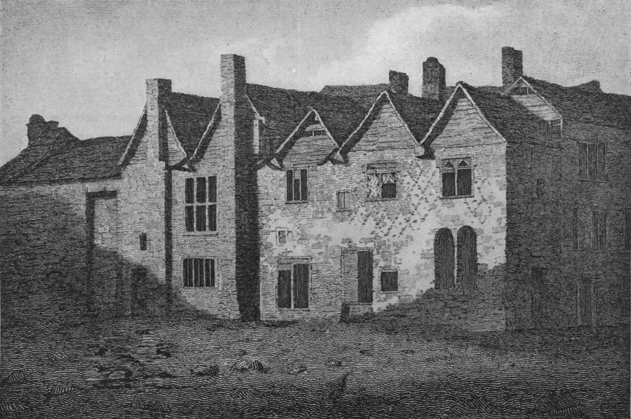 Bermondsey Abbey, 19. århundrede 1906 af John Chessell Buckler
