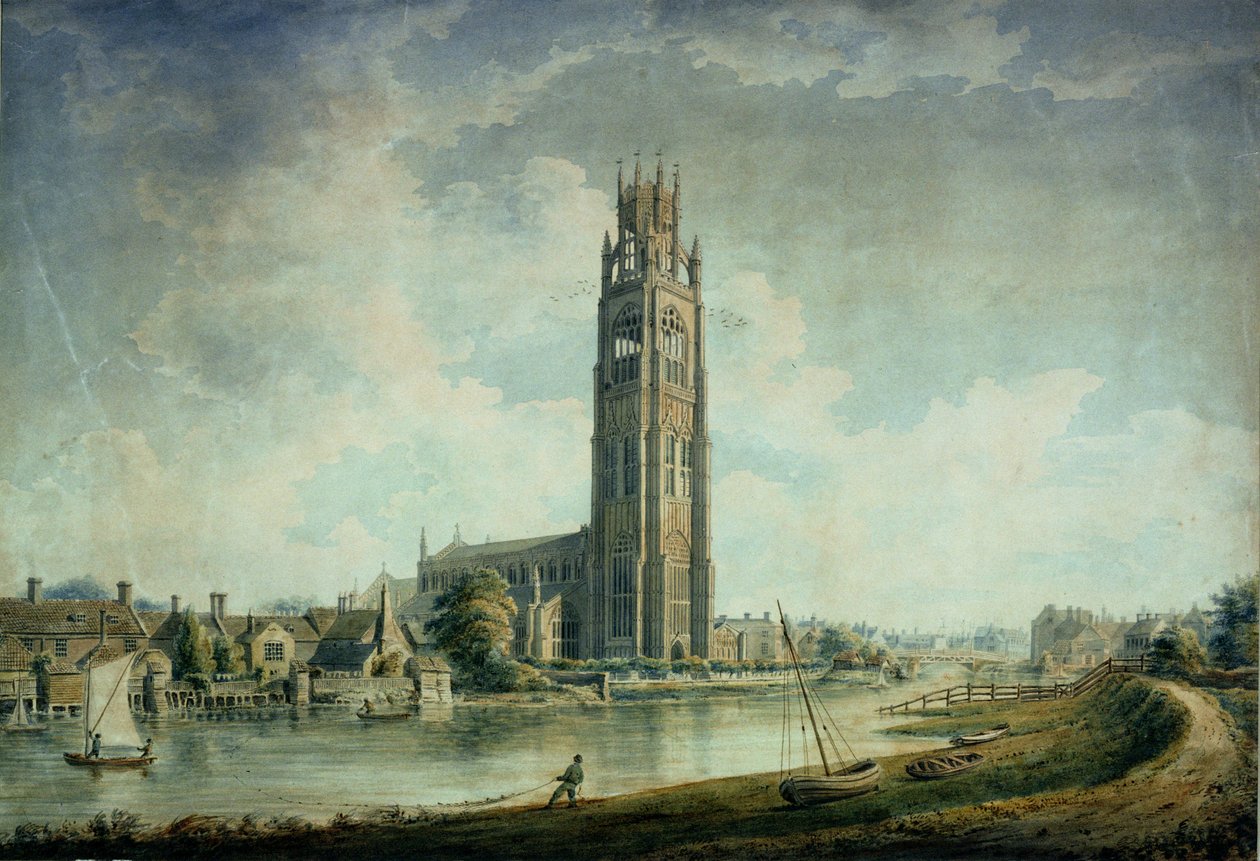 Boston Stump: udsigt fra sydvest af John Chessell Buckler
