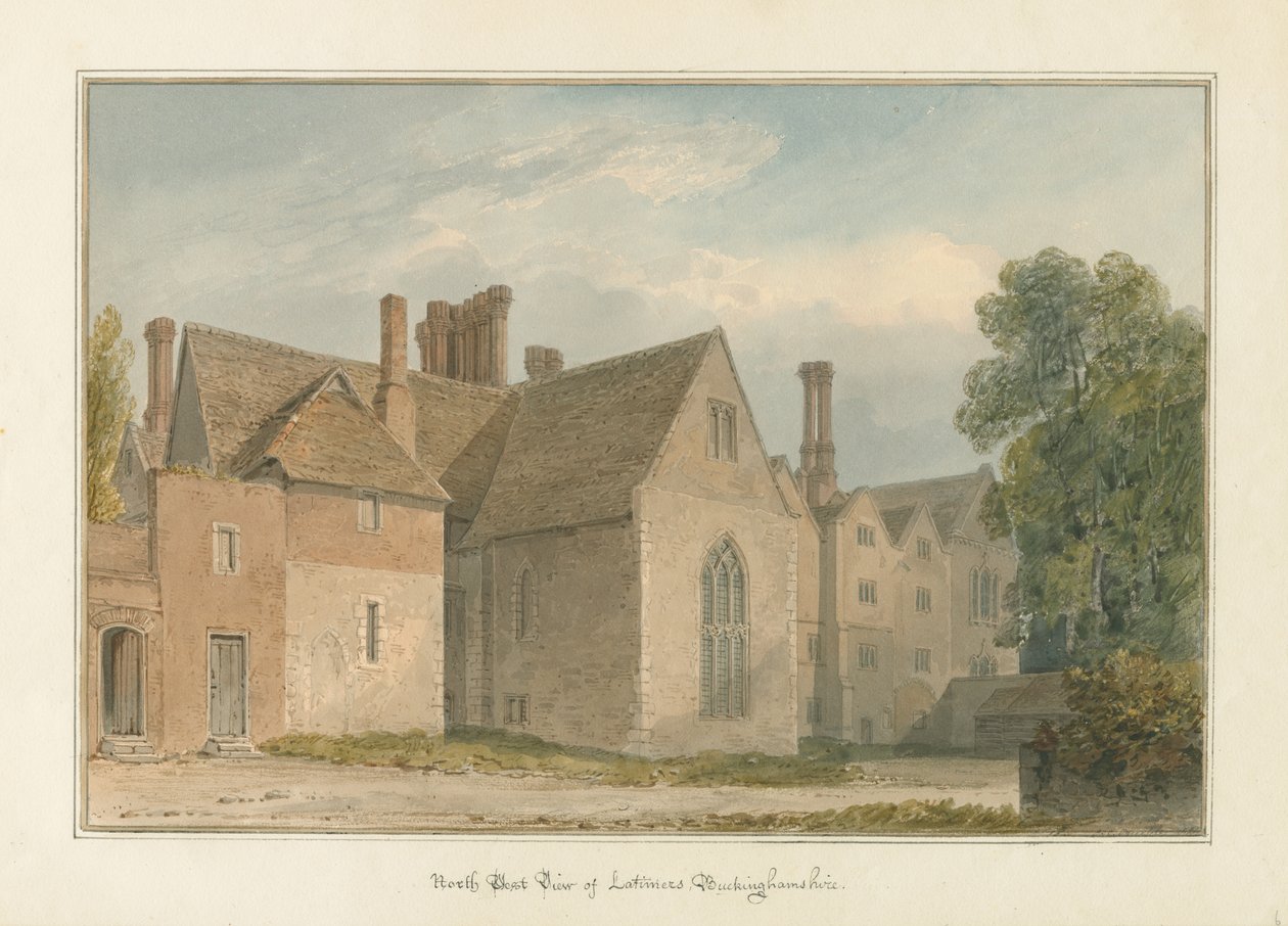 Buckinghamshire - Latimers Hall af John Chessell Buckler