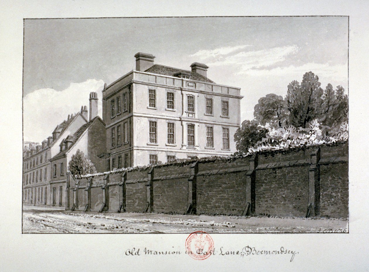 East Lane, Bermondsey, London, 1826 af John Chessell Buckler