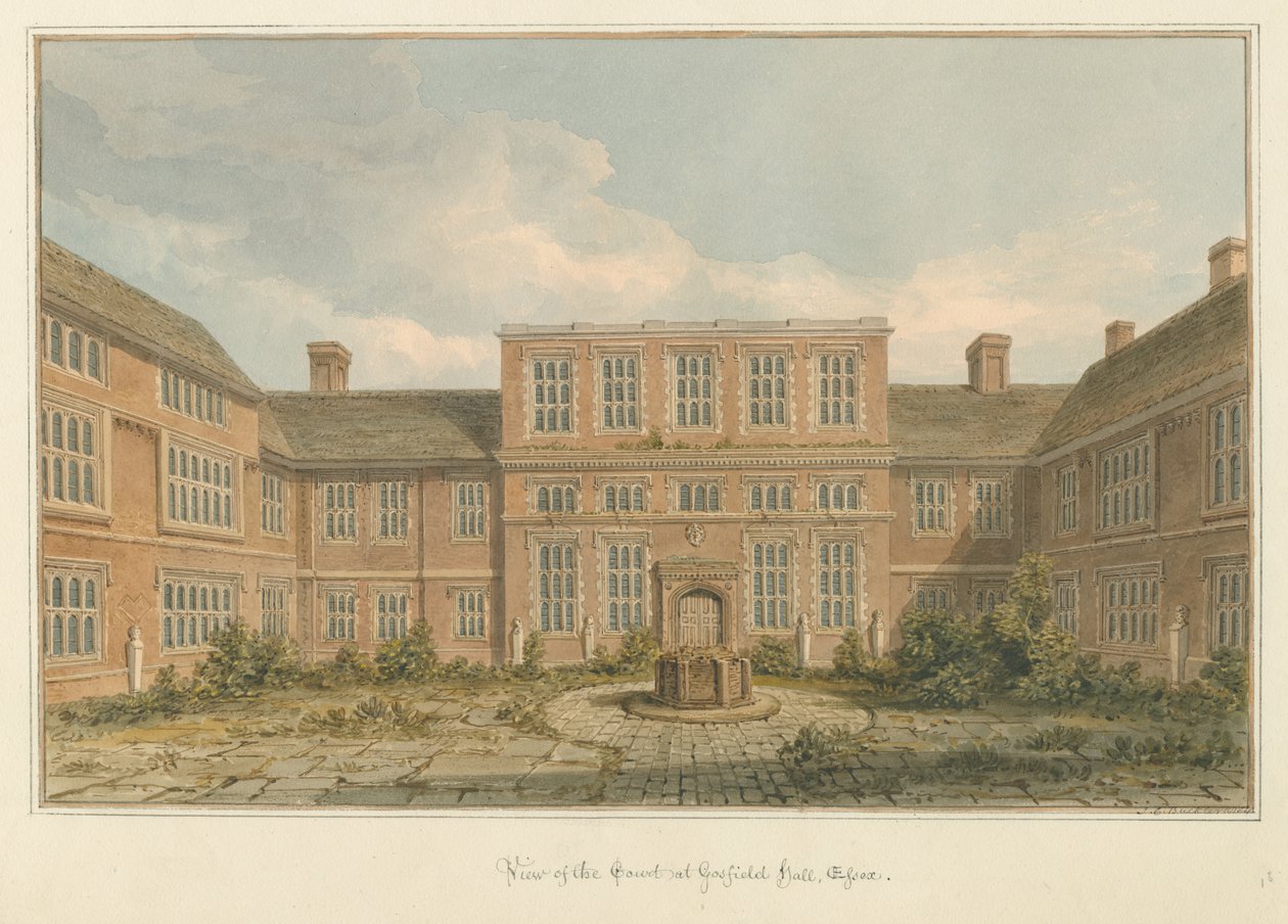 Essex - Gosfield Hall - Retten af John Chessell Buckler