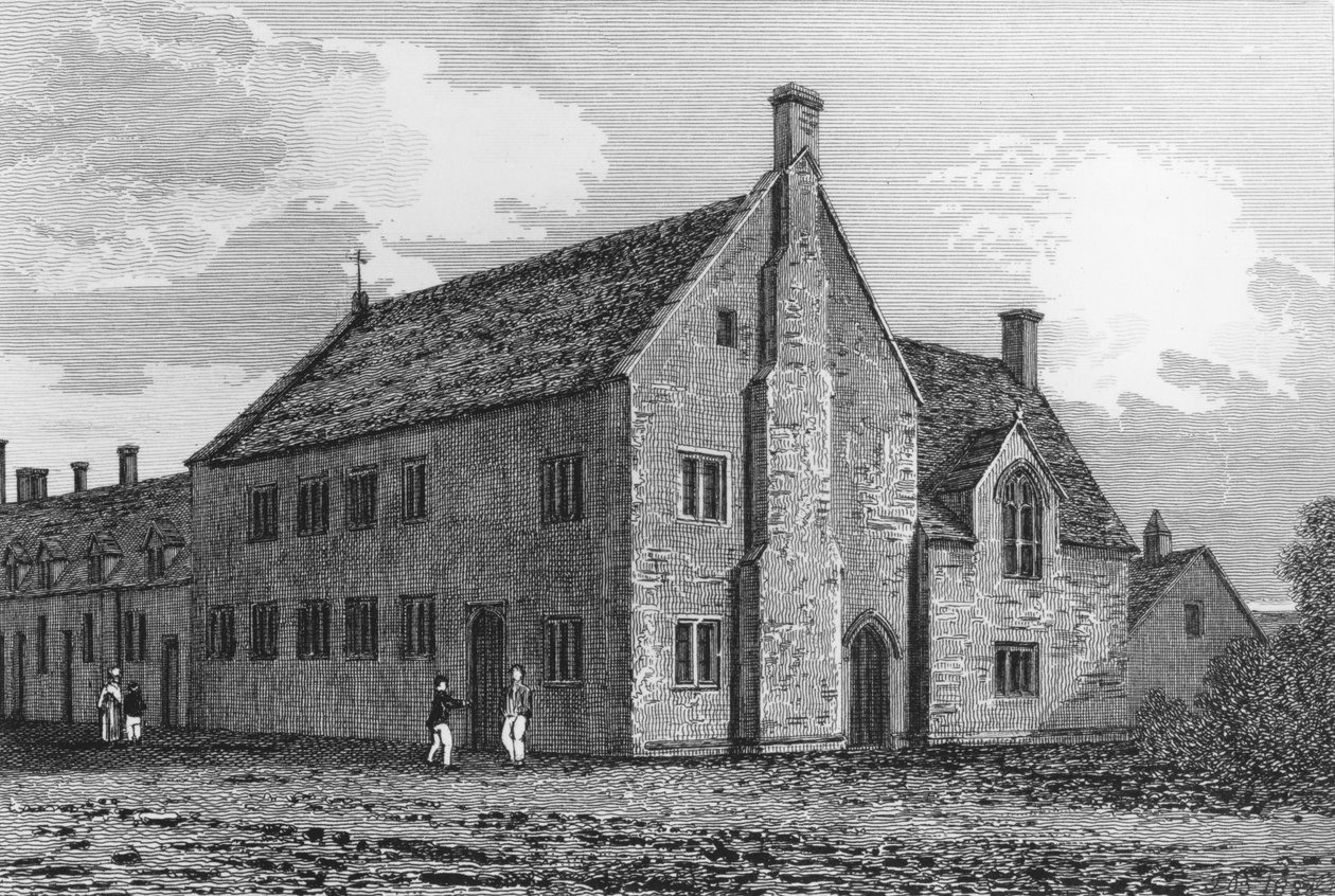 Grammar School i Burford, Oxfordshire af John Chessell Buckler