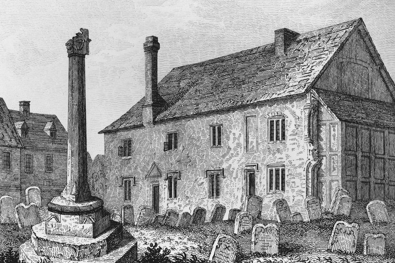 Grammar School i Dorchester, Oxfordshire af John Chessell Buckler