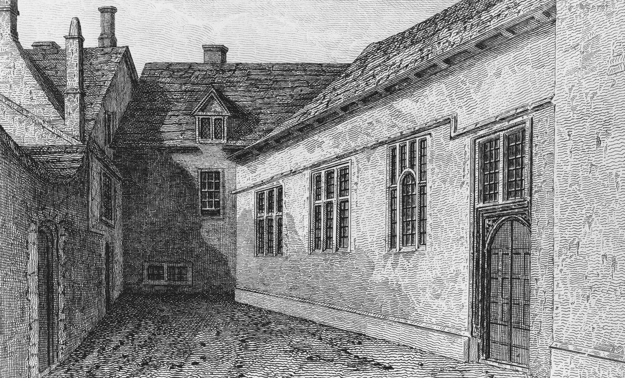 Grammar School i Woodstock, Oxfordshire af John Chessell Buckler