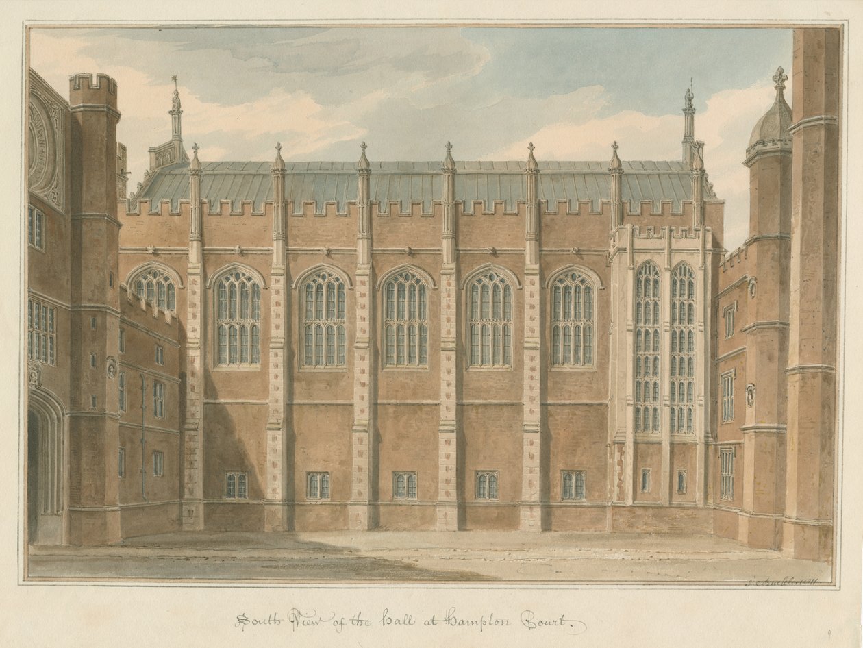 Middlesex - Hampton Court, 1811 af John Chessell Buckler