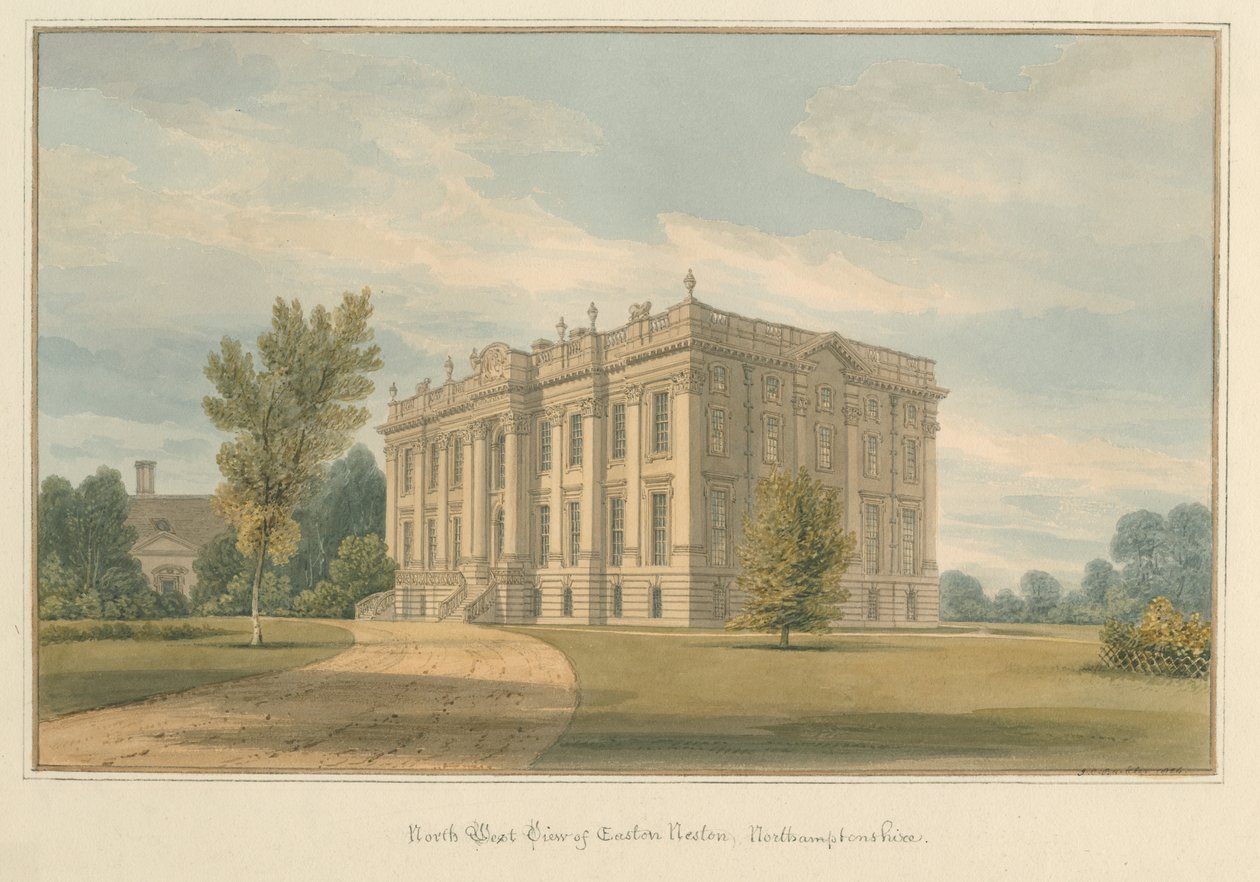 Northamptonshire - Easton Nest, 1824 af John Chessell Buckler