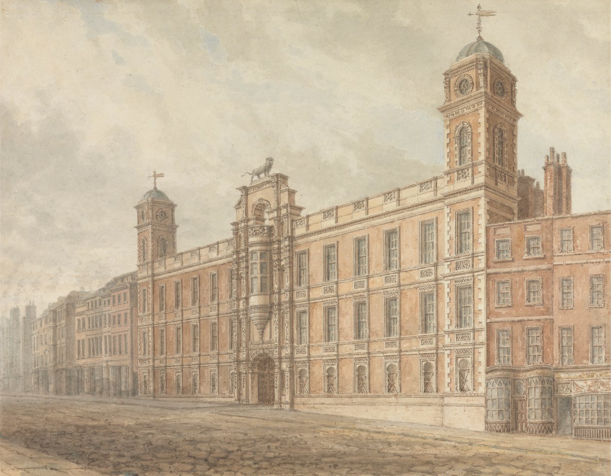 Northumberland House, Charing Cross, London af John Chessell Buckler