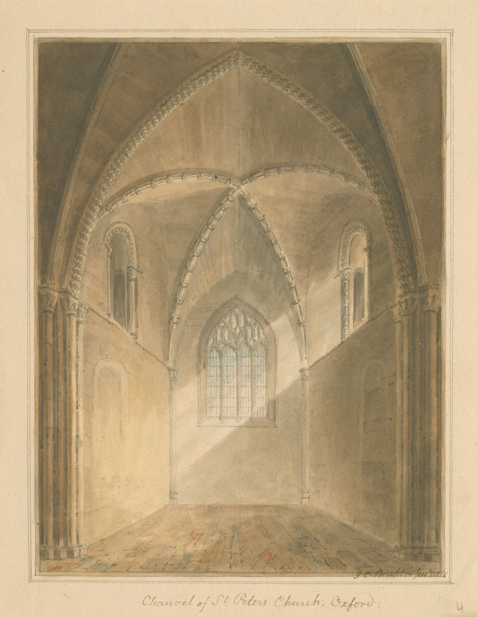 Oxfordshire - Oxford - Interiør af Chancel of St. Peter