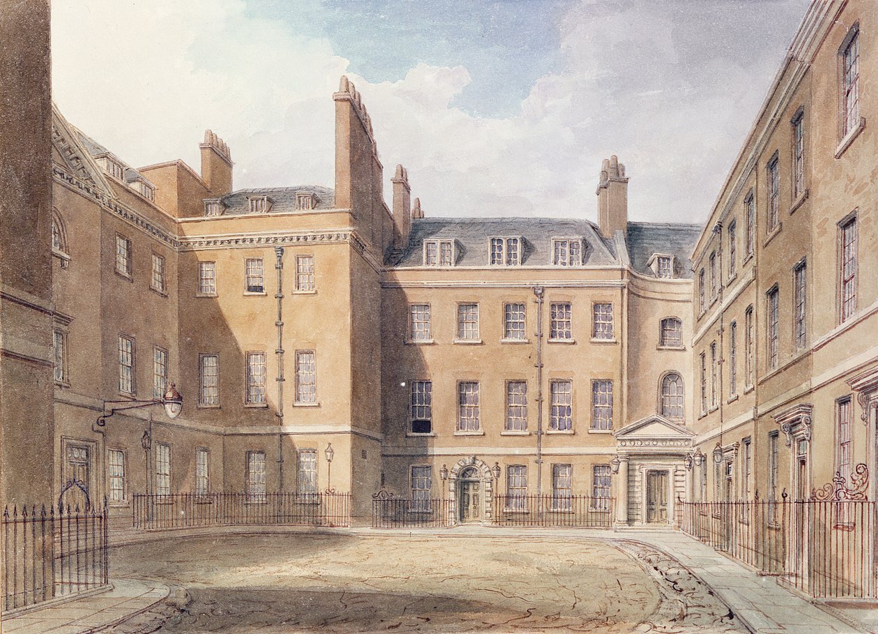 Udsigt over Downing Street, Westminster af John Chessell Buckler