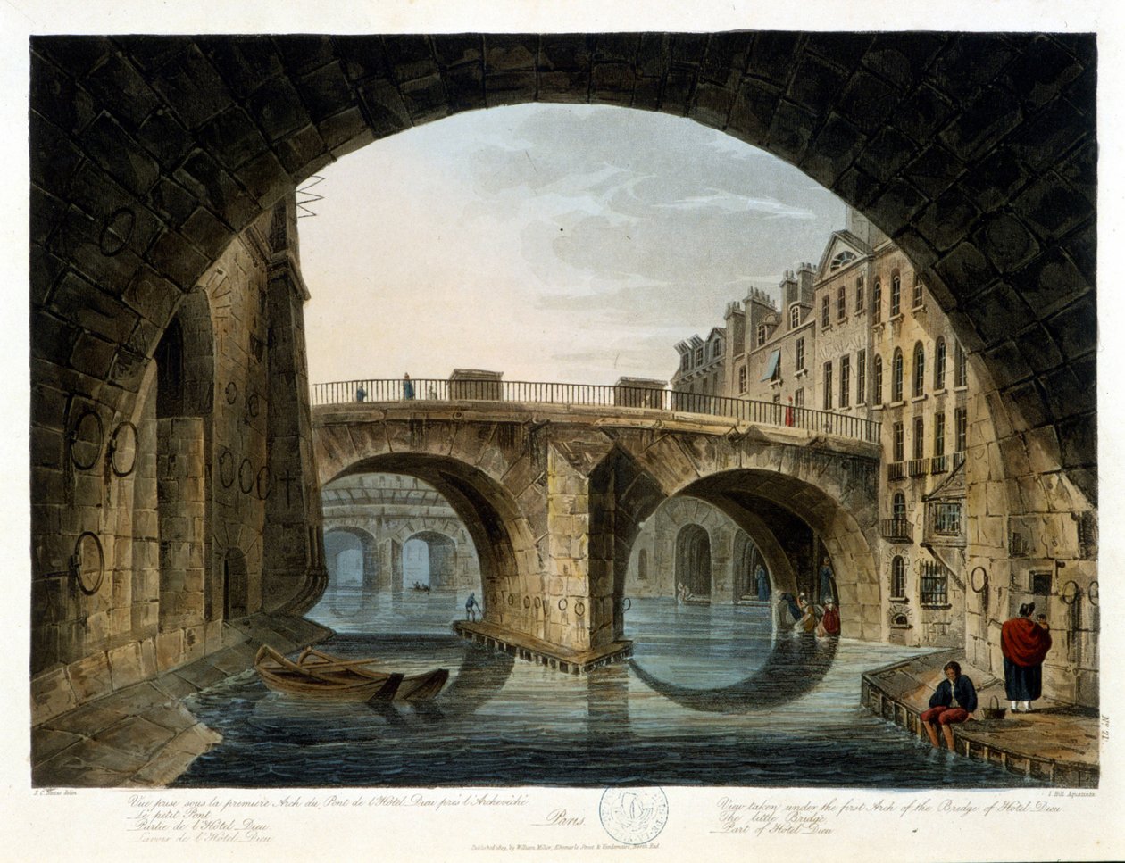 Paris: den lille bro - i “” Paris set af J.C. Mats”, red. Miller, London af John Claude Nattes