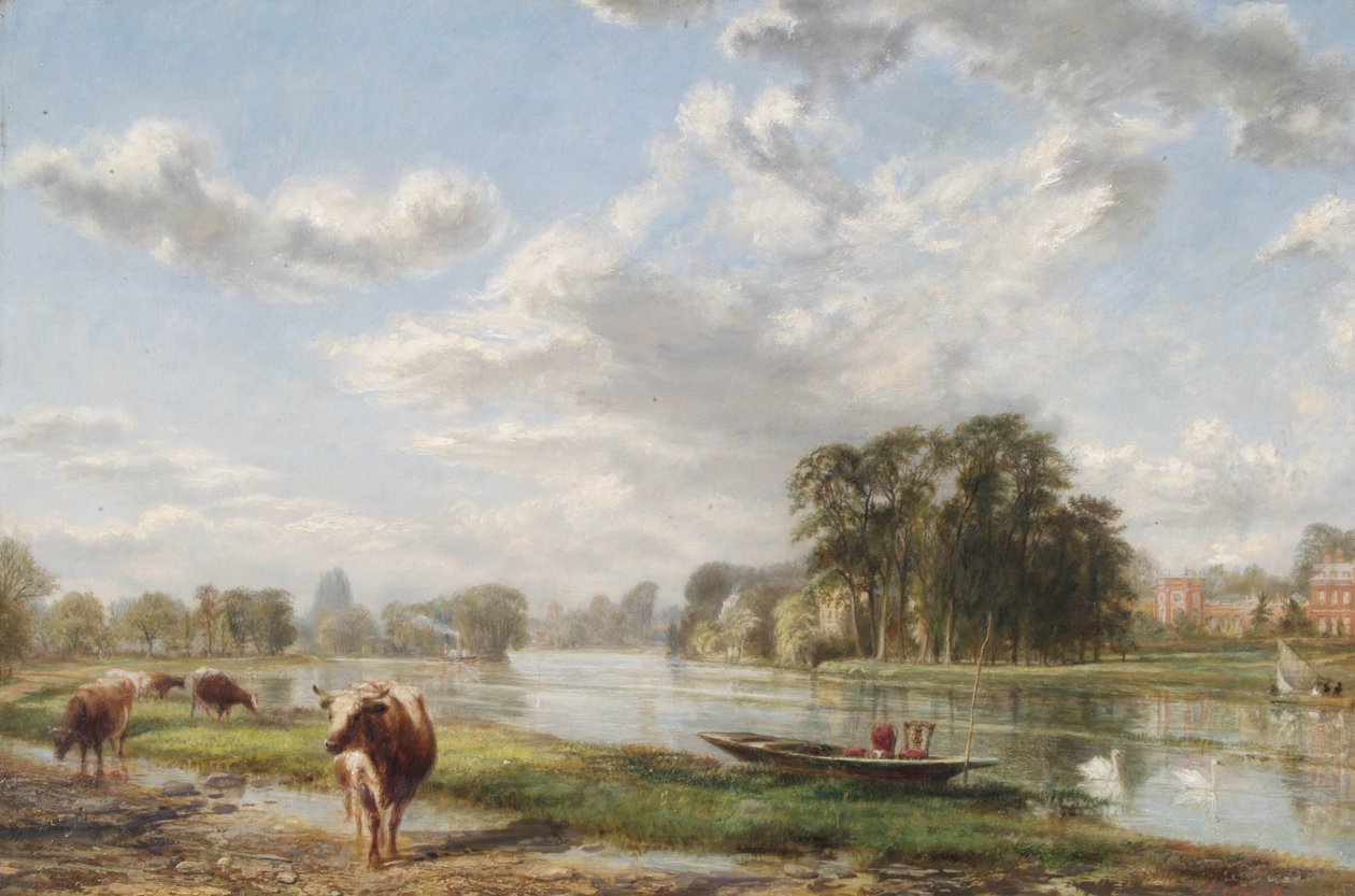 Orleans House, Twickenham, ca. 1825 af John Cleghorn