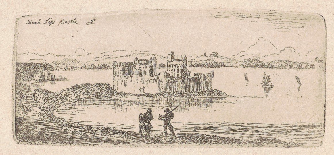 Blackness Castle af John Clerk, of Eldin