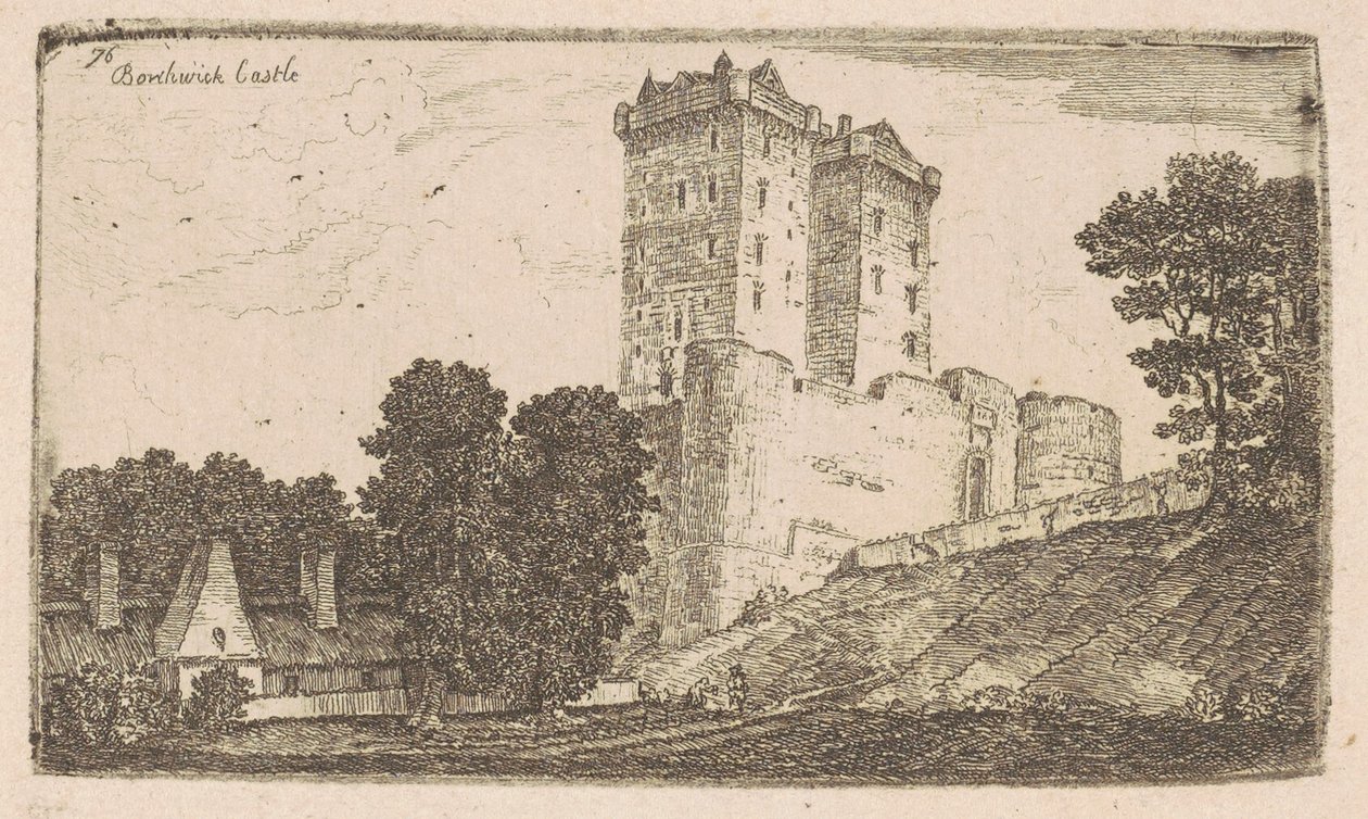 Borthwick Castle af John Clerk, of Eldin