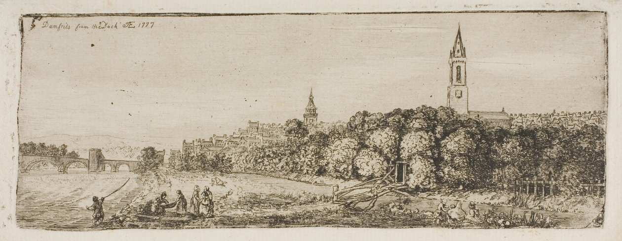 Dumfries fra kajen af John Clerk of Eldin