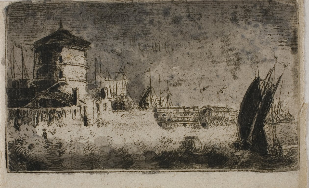 Det gamle tårn, Leith af John Clerk of Eldin