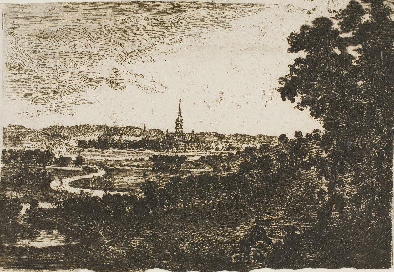 Salisbury fra Wilton Park af John Clerk of Eldin