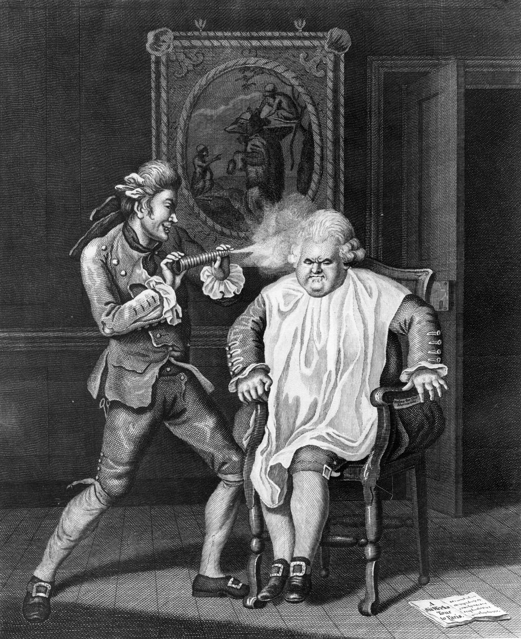 Englænderen i Paris, litografi af James Caldwell, 1770 af John Collet