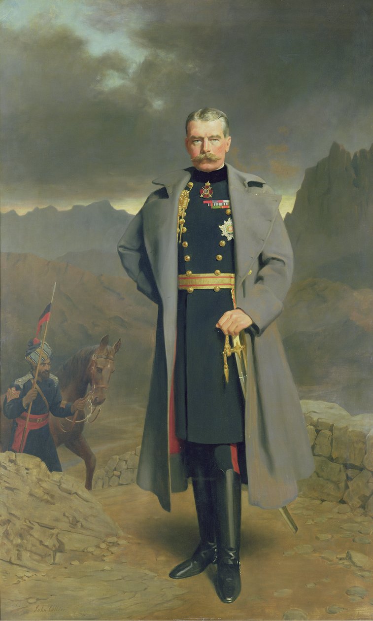 Feltmarskal Earl Kitchener af Khartoum af John Collier