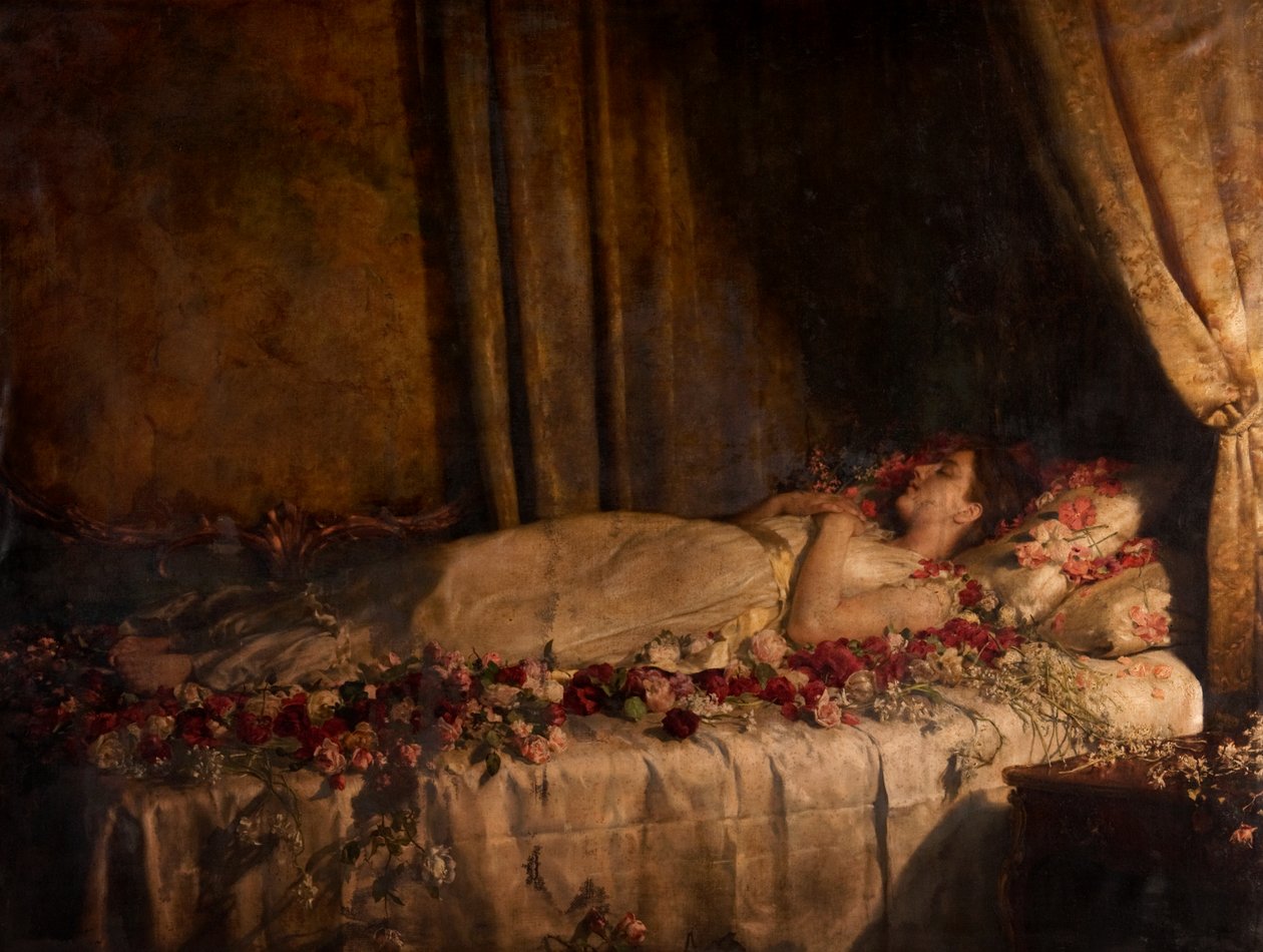 Albines død af John Collier
