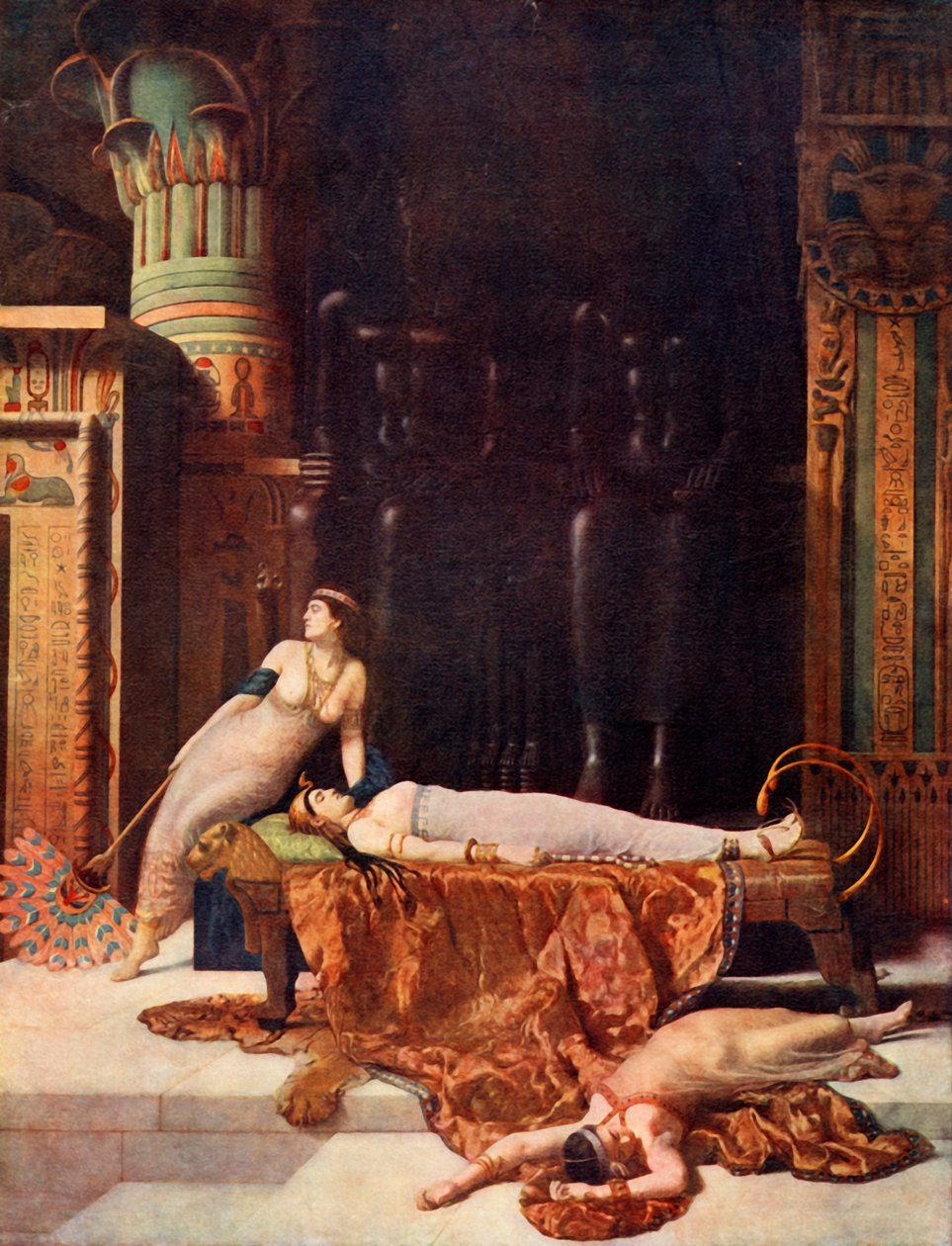 Kleopatras død, 1890. af John Collier