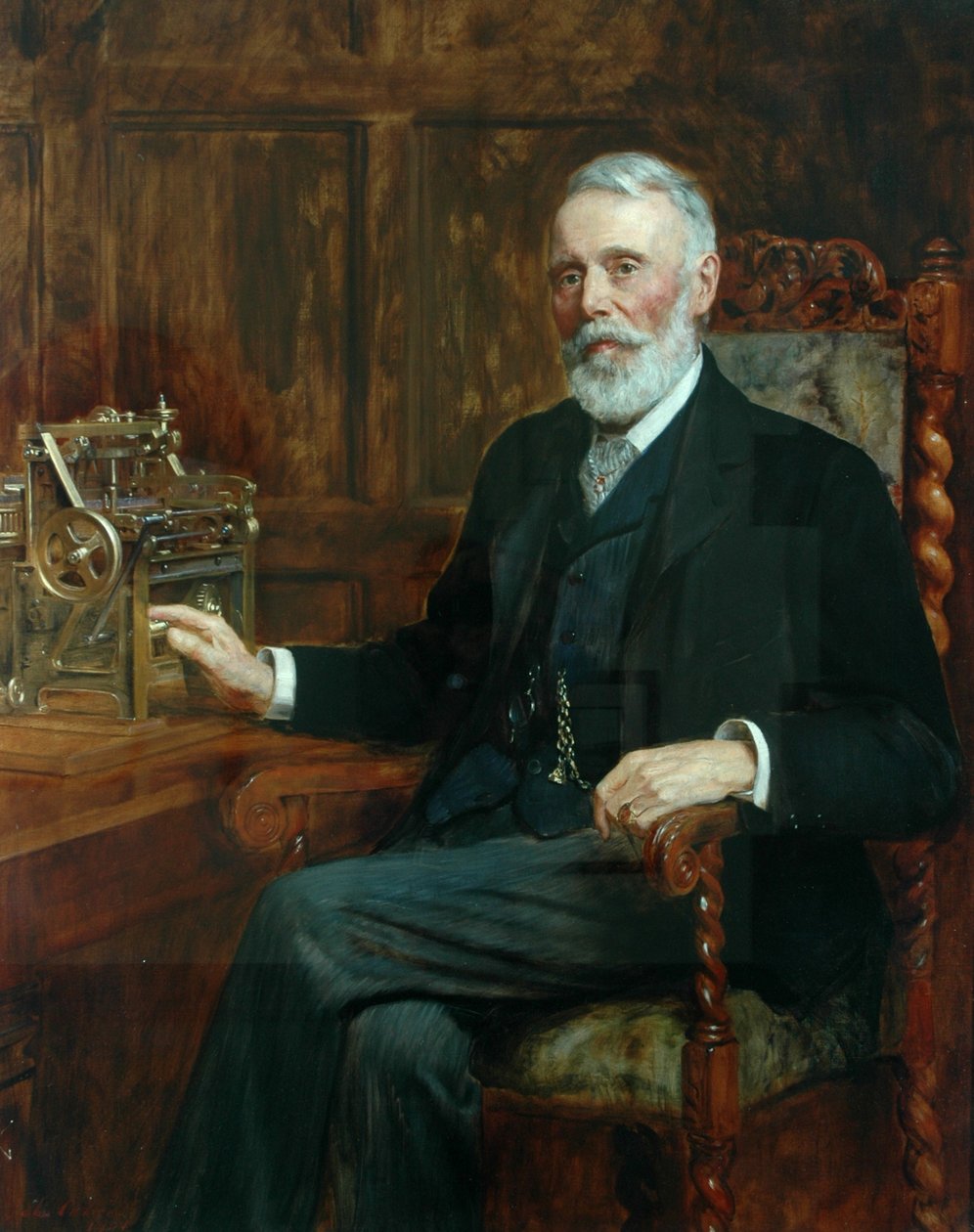 The Right Honorable Samuel Cunliffe Lister (Baron Masham of Swinton), 1901 af John Collier
