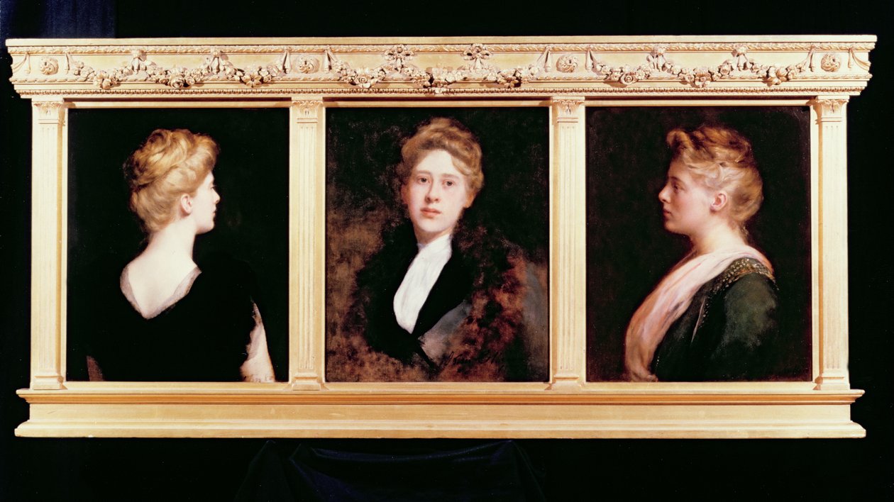 Tredobbelt portræt af en kvinde af John Collier