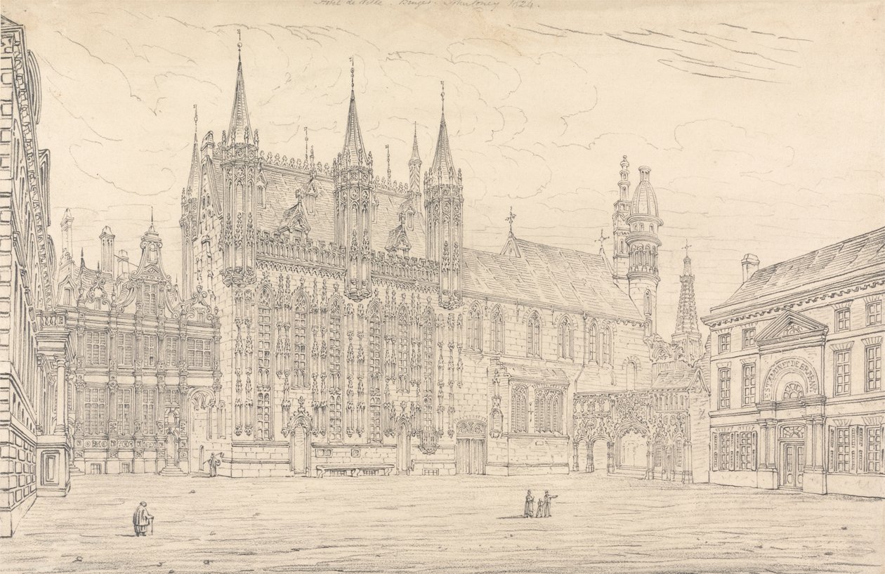 Hotel de Ville, Bruges af John Coney