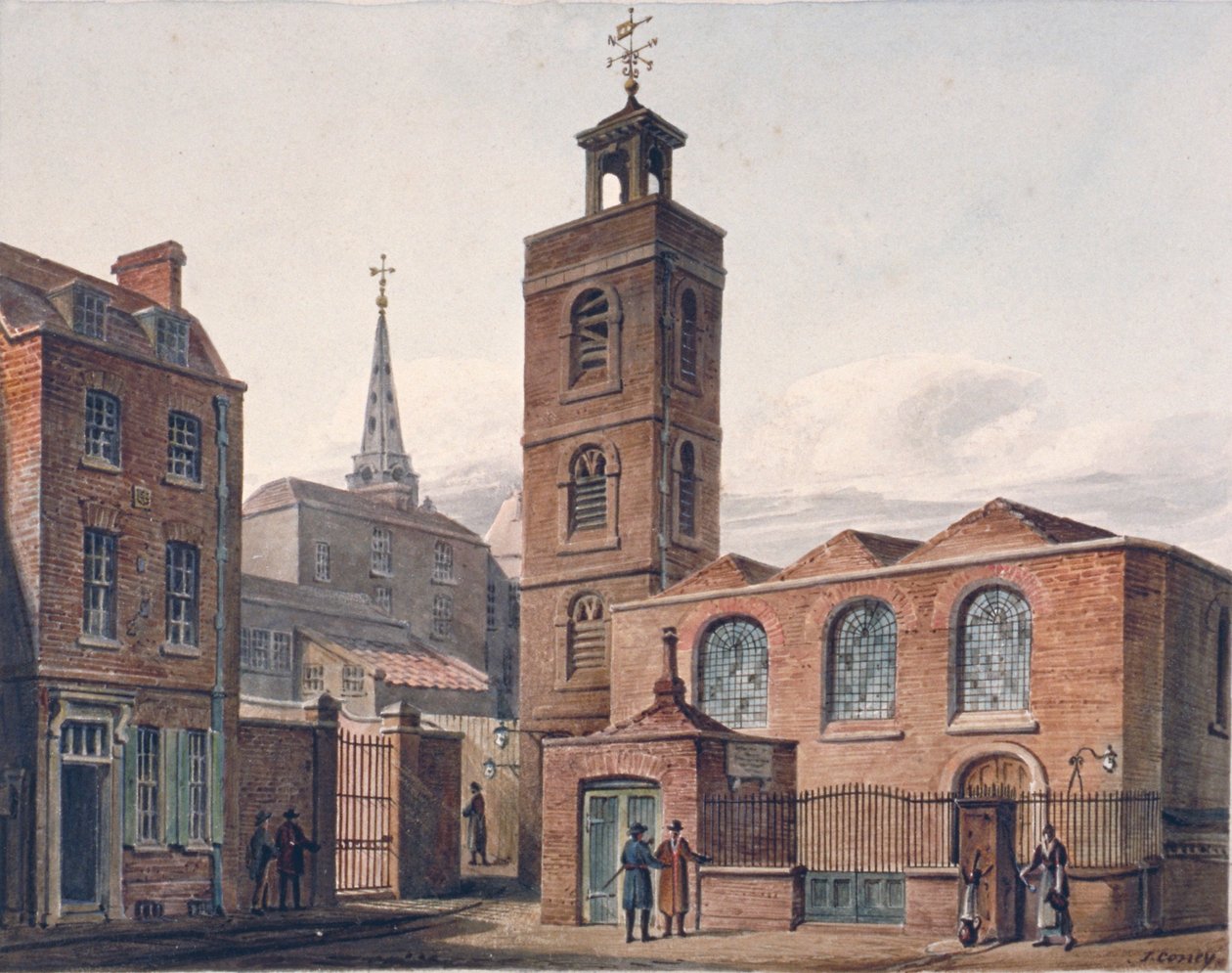 Nordlig udsigt over Church of St James, Duke