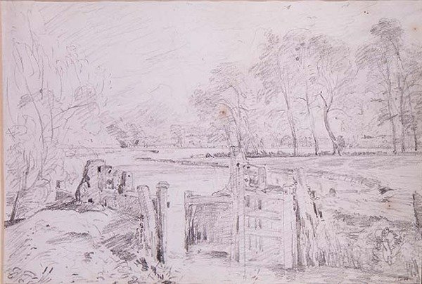 En Lås på Stouren af John Constable