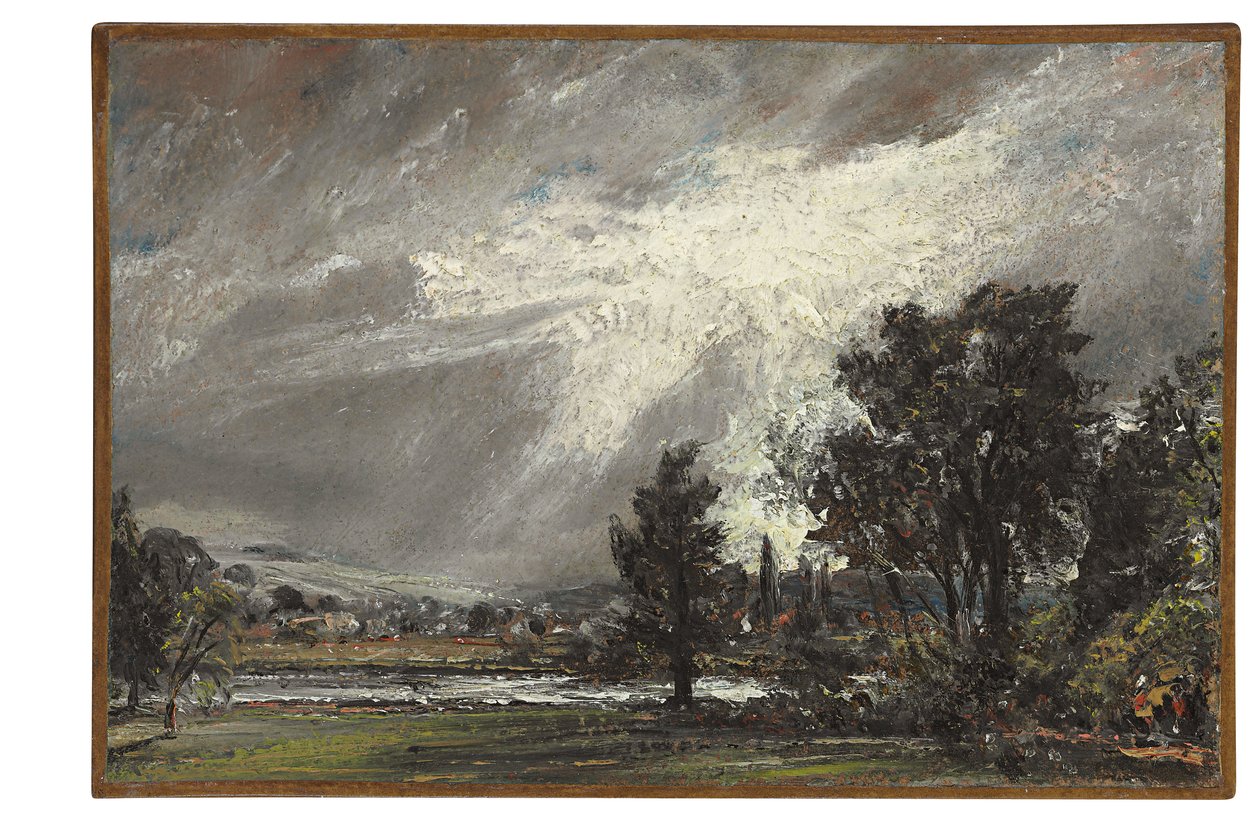 Udsigt over Salisbury (olie på papir lagt på lærred) af John Constable