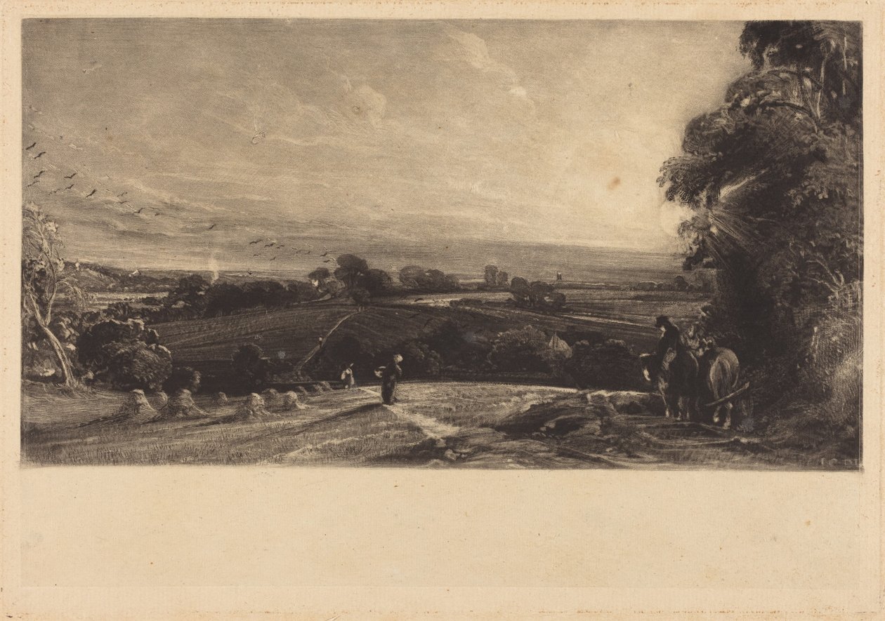 Efterårssolnedgang af John Constable