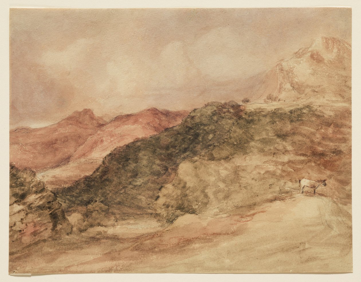 Bow Fell og Langdale Pikes af John Constable