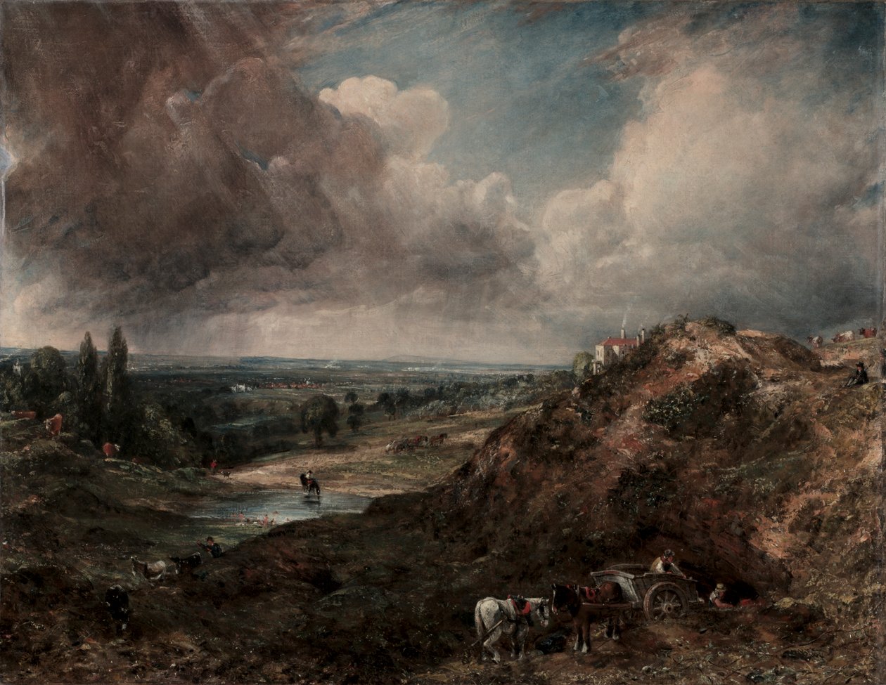 Branch Hill Pond, Hampstead af John Constable