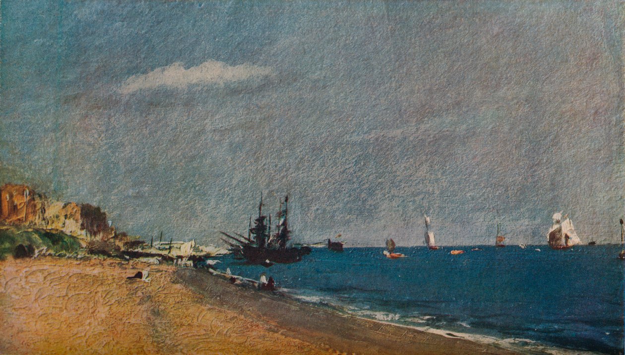Brighton Beach, med Colliers, 1824 af John Constable