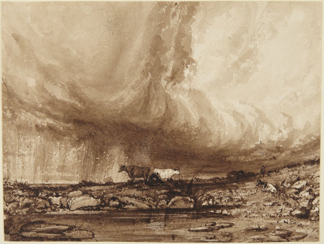Kvæg i tordenvejr af John Constable