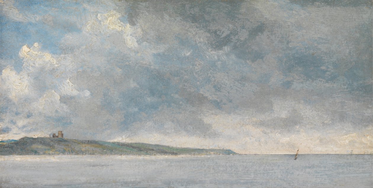 Kystscene med klipper af John Constable