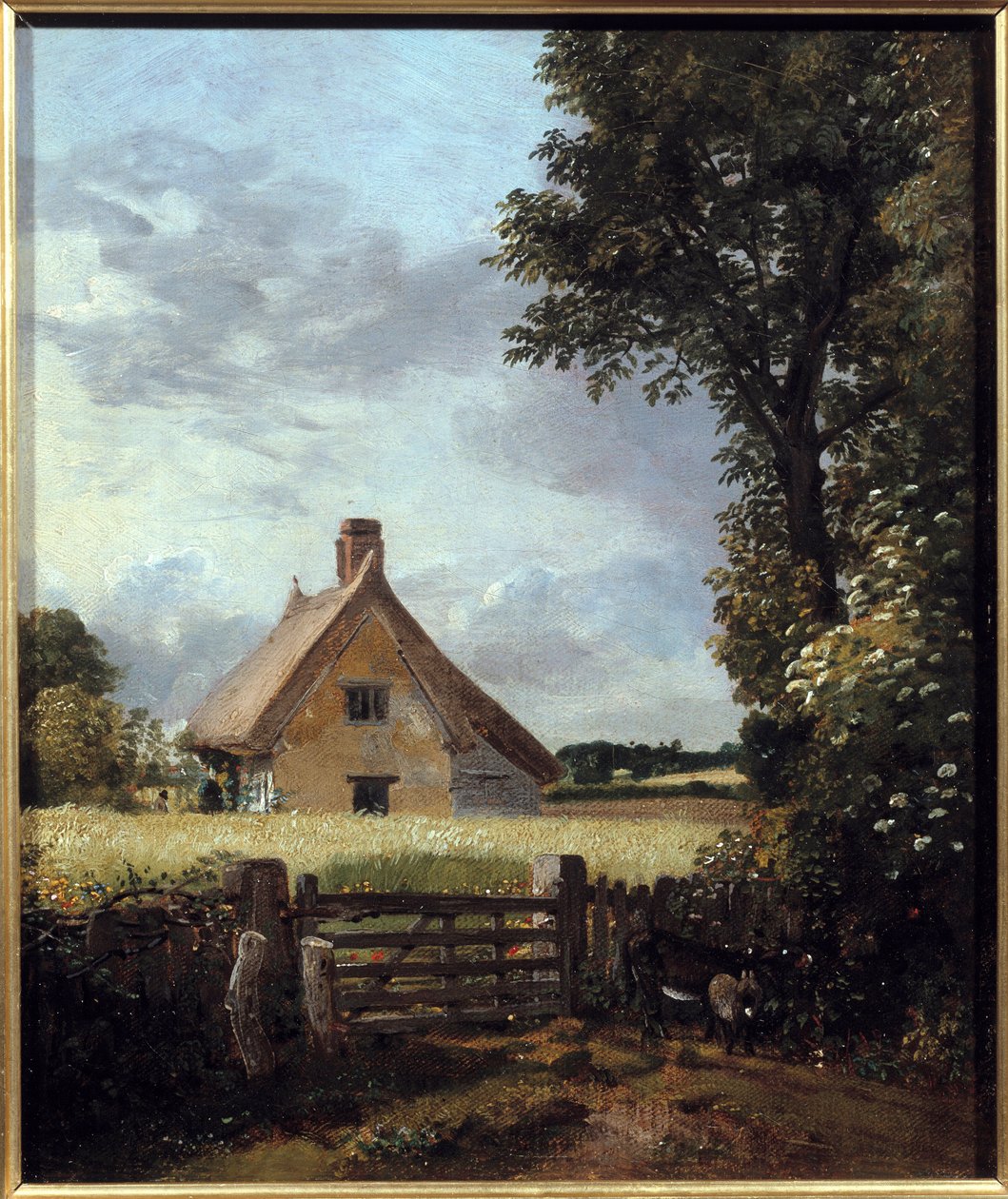 Sommerhus i en hvedemark. Maleri af John Constable (1776-1837) af John Constable