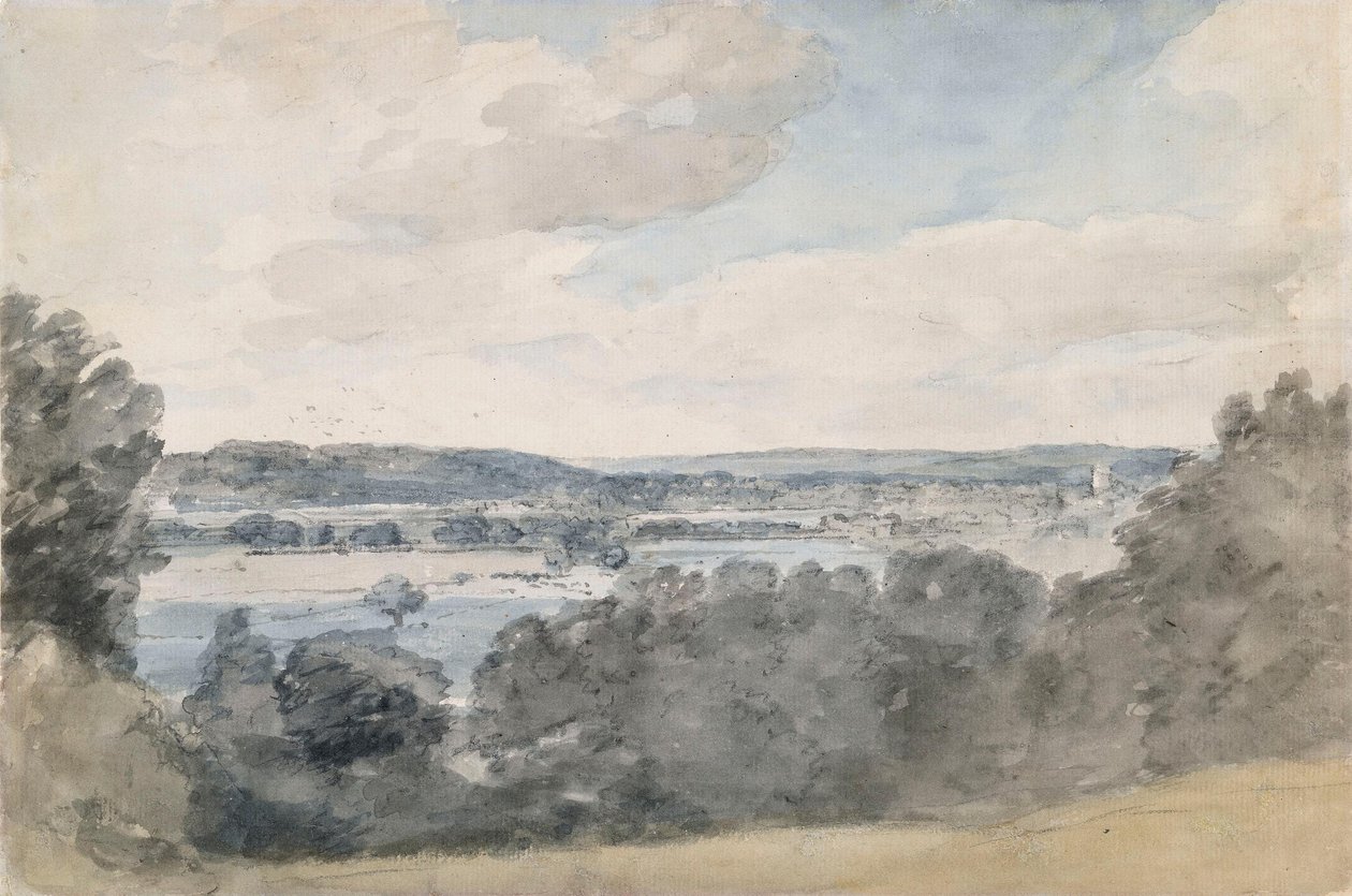 Dedham Vale, Suffolk, set nær East Bergholt af John Constable