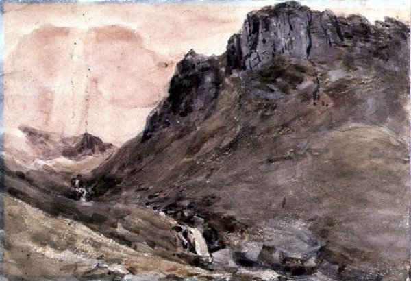 Eagle Crag, Borrowdale af John Constable